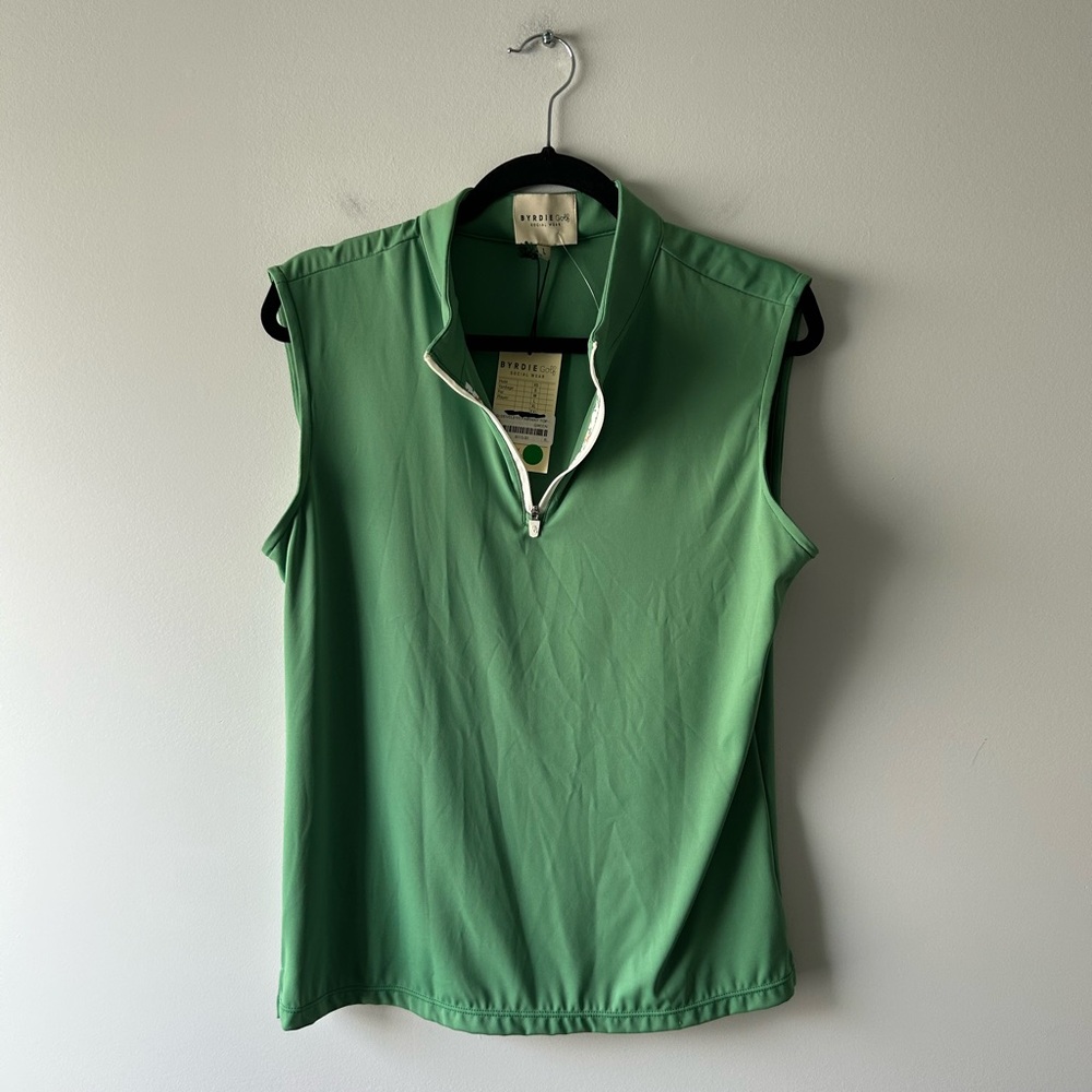 Byrdie Golf green sleeveless top